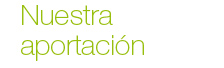 Nuestra aportacion